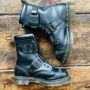 Dr. Martens 1490 Moto Strap Boots Size 9